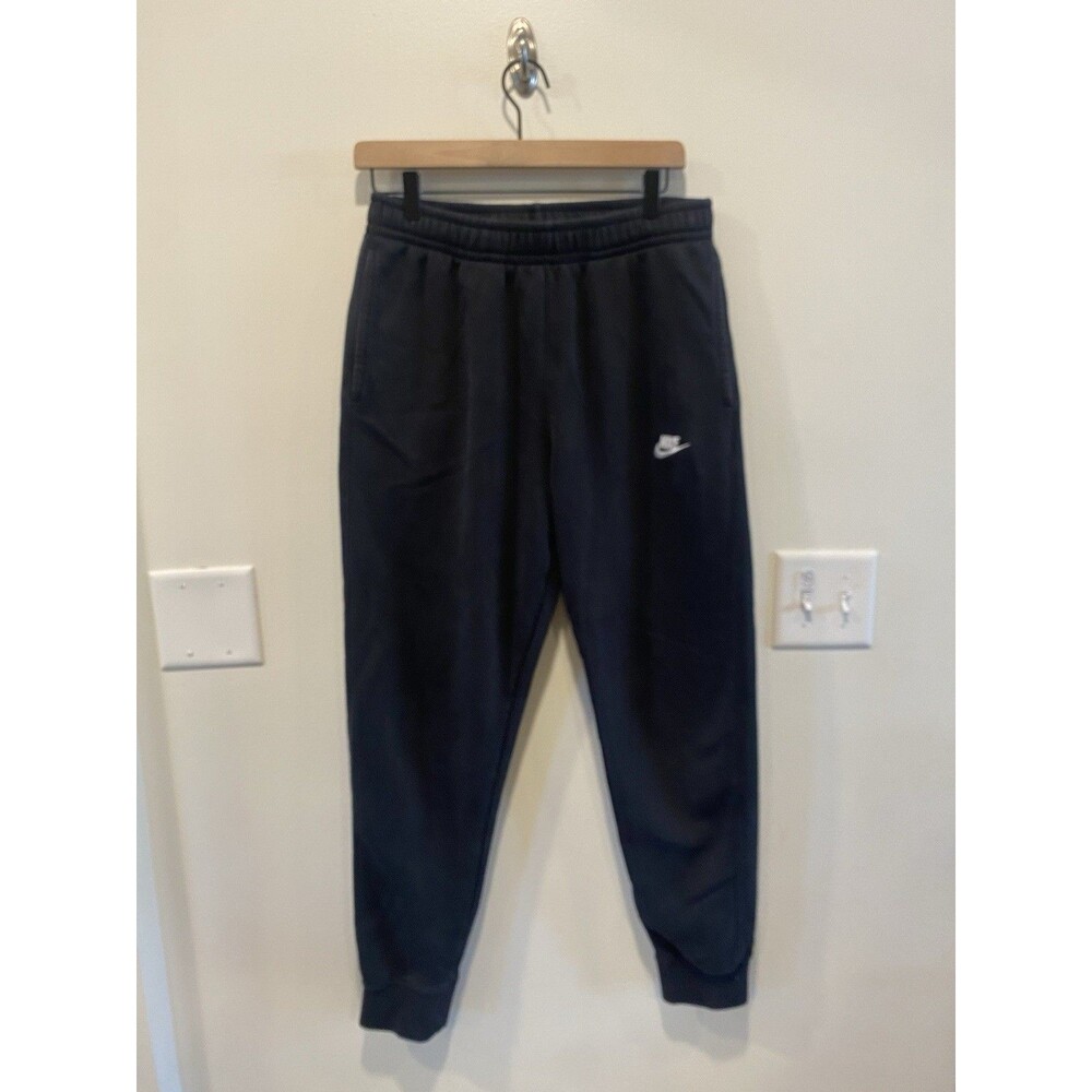 Nike Men's Sportswear Club Fleece Jogger Sweat Pants Size Medium Black athletic